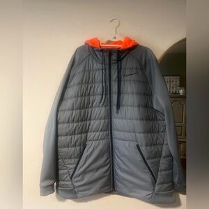 Nike Men Therma DRI-FIT Full-Zip Hooded Winter Jacket Cool Grey 
Size XXL